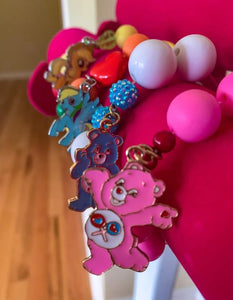 Pink Bear - Chunky Charm Bracelet