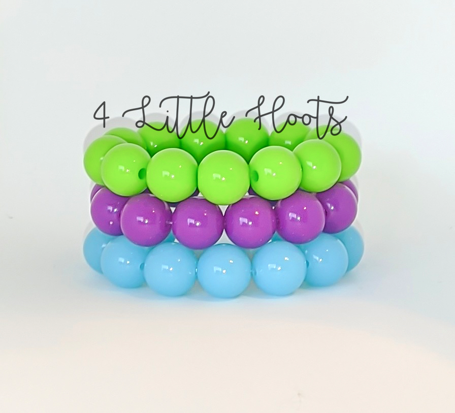 Scaring is Caring - Stackable Set of 3 Bracelets