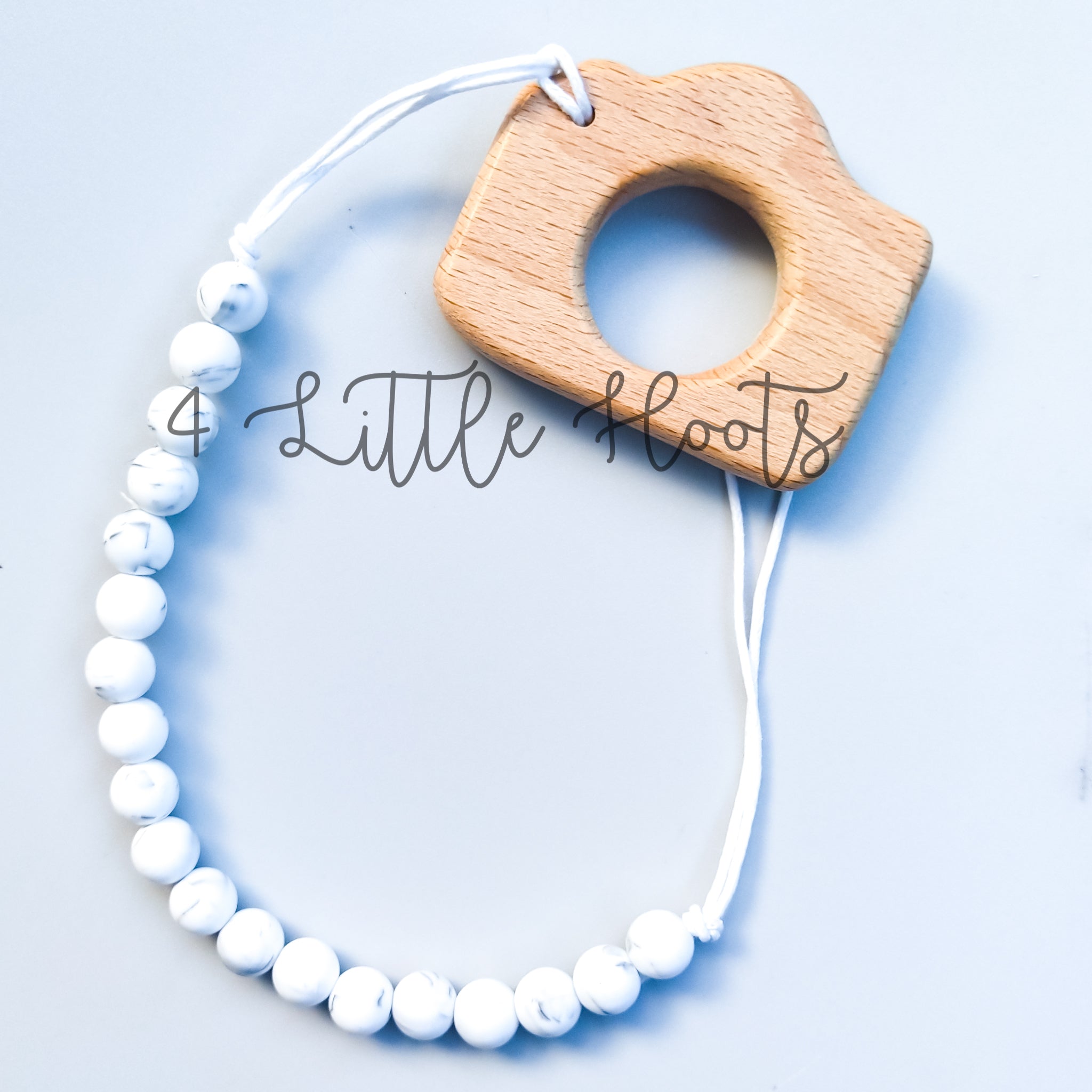 Wood Camera Teether (click to view all colors & styles)