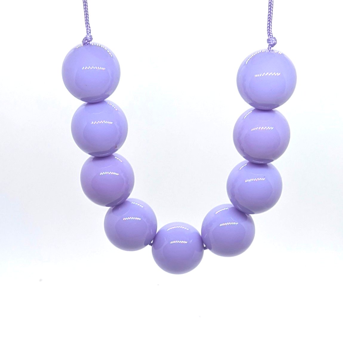 Lavender - Chunky Breaded Necklace