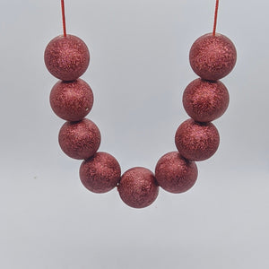 Red Stardust Bubblegum Necklace