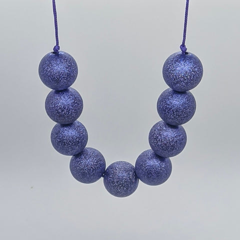 Purple Stardust Bubblegum Necklace