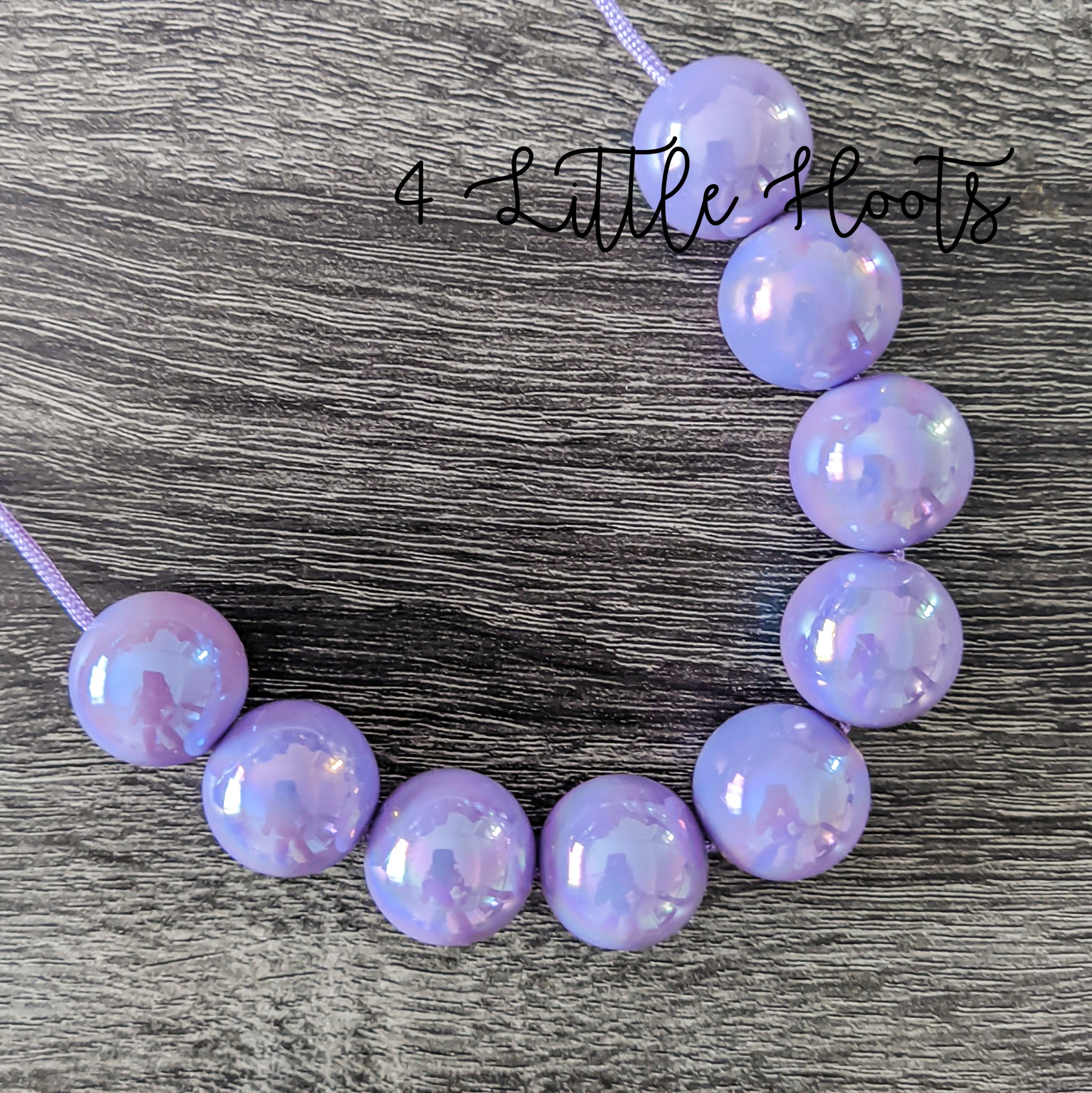 Violet Pearl - Chunky Beaded Necklace