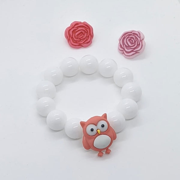 White Hoot Bracelet